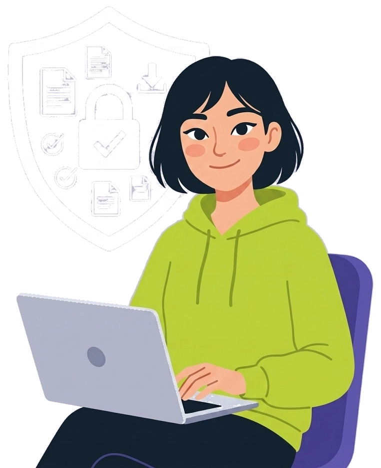 Your data stays private and protected